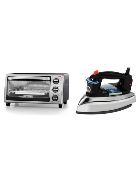Horno Tostador BLACK+DECKER TO1313SBD 4 Rebanadas Acero Inoxidable