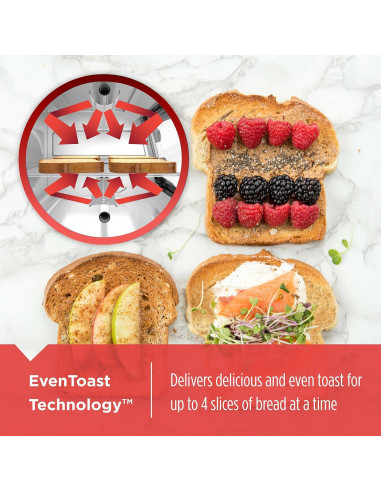 Horno Tostador BLACK+DECKER TO1313SBD 4 Rebanadas Acero Inoxidable