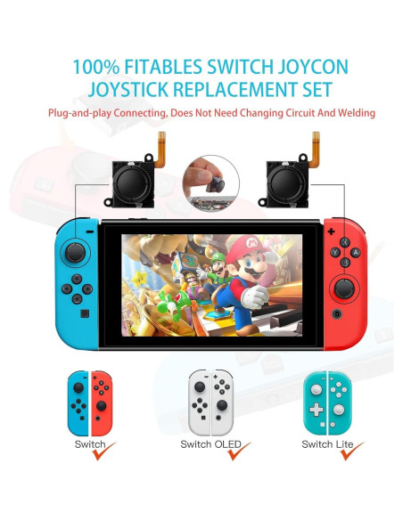 Joystick GuliKit TMR Anti-Deriva para Switch y Switch Lite