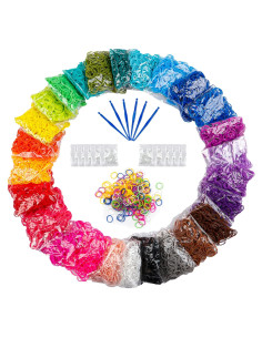 Kit de Pulseras de Goma Booriss 12730pcs 26 Colores DIY