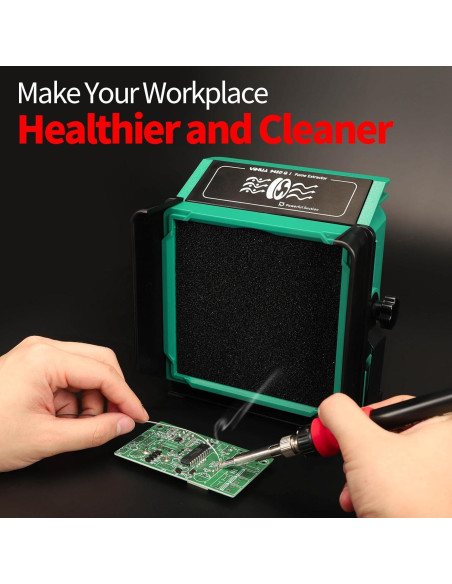 Extractor de Humo de Soldadura YIHUA 948DQ-I con 8 Filtros