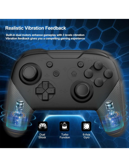 Controlador Pro Inalámbrico Gamekaws para Switch/Switch Lite