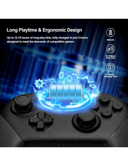 Controlador Pro Inalámbrico Gamekaws para Switch/Switch Lite