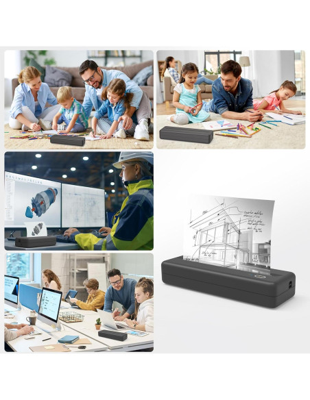 Impresora Inalámbrica Sin Tinta HPRT MT810 para Oficina y Viajes