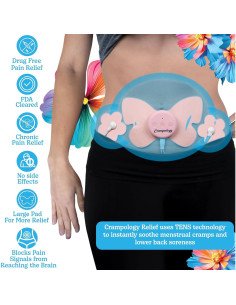 Masajeador de Calambres Menstruales Crampology Rosa TENS 2