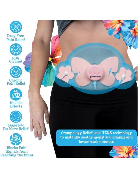 Masajeador de Calambres Menstruales Crampology Rosa TENS