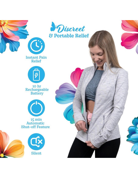 Masajeador de Calambres Menstruales Crampology Rosa TENS