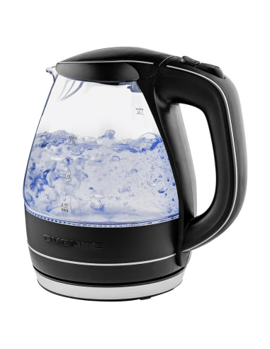 Hervidor Eléctrico OVENTE KG83B 1.5L Vidrio Borosilicato Negro