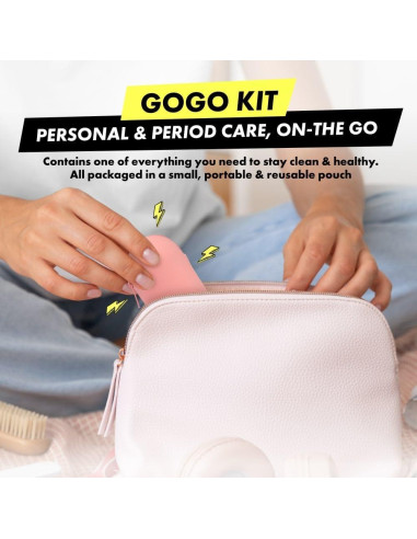 Kit de Emergencia para el Período BONKS - Bolsa Portátil con Tampón y Compresa