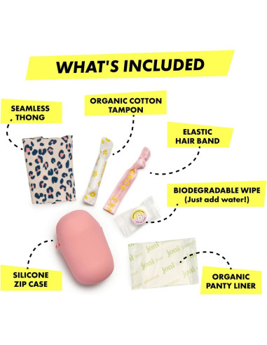 Kit de Emergencia para el Período BONKS - Bolsa Portátil con Tampón y Compresa