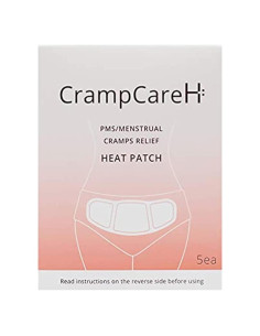 5 Parches CrampCareH Calor Alivio Calambres Menstruales