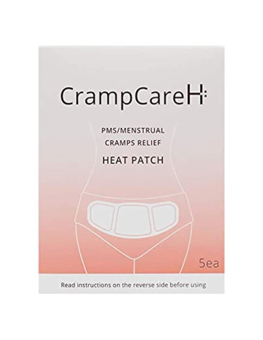 5 Parches CrampCareH Calor Alivio Calambres Menstruales