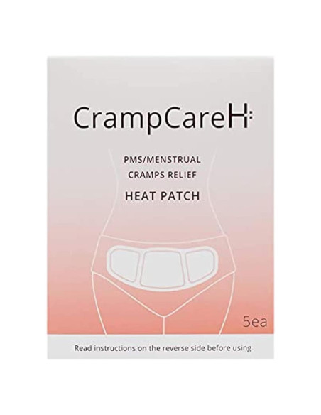5 Parches CrampCareH Calor Alivio Calambres Menstruales