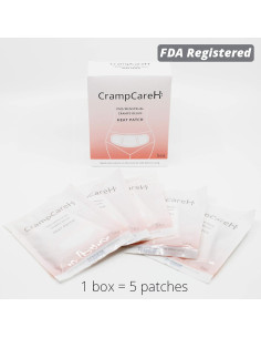 5 Parches CrampCareH Calor Alivio Calambres Menstruales 2