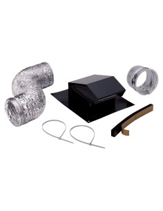 Kit de Ventilación de Techo Broan-NuTone RVK1A, Acero Negro