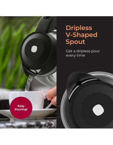 Hervidor Eléctrico Mueller M99S 1.8L Vidrio Borosilicato 1500W