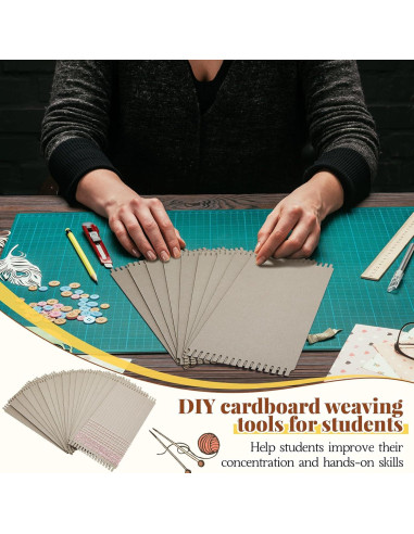 Kit de Tejido Pajean 24 Telar de Cartón 33x16.5 cm