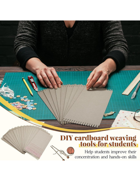 Kit de Tejido Pajean 24 Telar de Cartón 33x16.5 cm