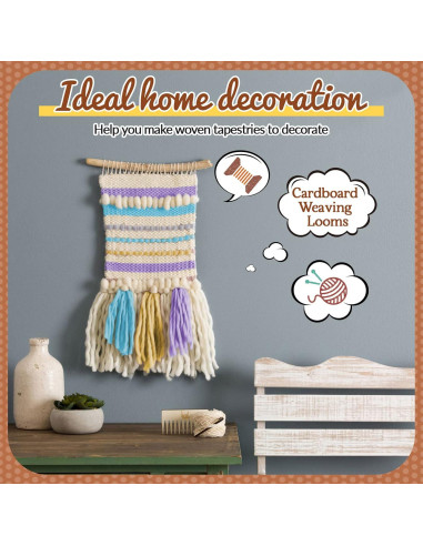 Kit de Tejido Pajean 24 Telar de Cartón 33x16.5 cm