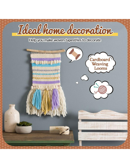 Kit de Tejido Pajean 24 Telar de Cartón 33x16.5 cm