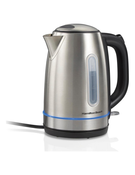 Hervidor Eléctrico Hamilton Beach 1.7L Acero Inoxidable LED