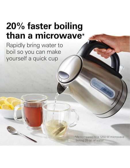 Hervidor Eléctrico Hamilton Beach 1.7L Acero Inoxidable LED