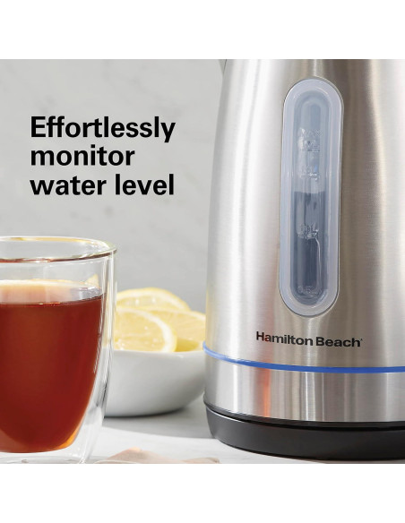 Hervidor Eléctrico Hamilton Beach 1.7L Acero Inoxidable LED