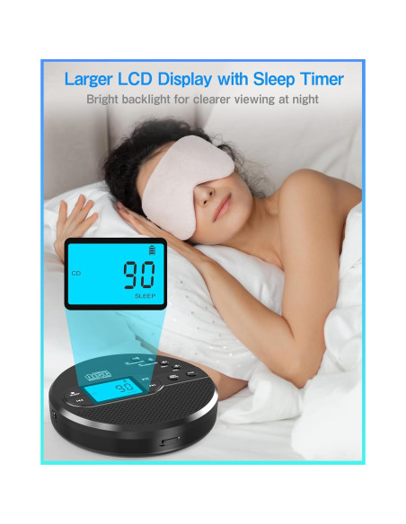 Reproductor de CD portátil Sunoony CD-35 con Bluetooth 5.1 y FM