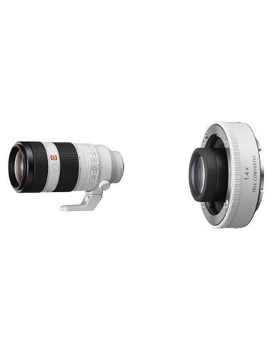 Lente Sony FE 100-400mm F4.5-5.6 GM OSS + Teleconvertidor 1.4x