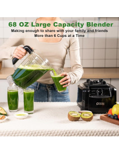 Licuadora Kitchen in the Box 2L 1500W Acero Inoxidable Libre BPA 2