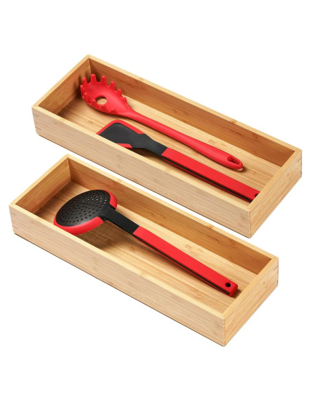 Organizador de Utensilios de Cocina Umilife - Juego de 2, 43x15x6.4cm