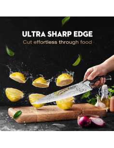 Set de Cuchillos de Chef 7 Piezas SCOLE Acero Inoxidable 2