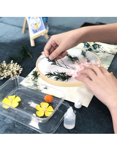 17 Aros de Bordado Ajustables IHDYPPEW 25.4 cm Bambú