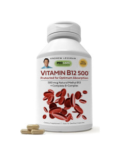 Vitamina B12 500 mcg Andrew Lessman 60 Cápsulas Methylcobalamin