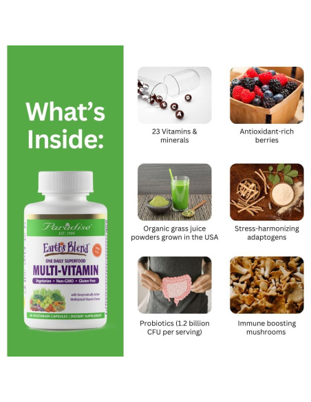 Multivitamínico Diario para Mujeres Paradise Herbs 30 Cápsulas