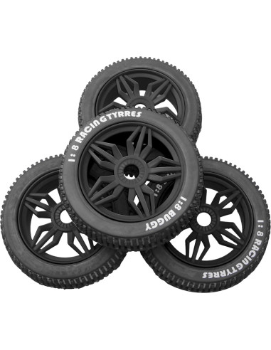 Neumáticos de Caucho 115mm ShareGoo para Buggy RC 1/8