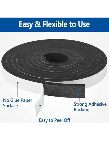 Cinta de Espuma Autoadhesiva Kikerike 2.54cm x 1.27cm x 6.1m