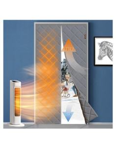 Cortina Térmica Aislante Magnética MAGZO 76.2x203.2cm Gris