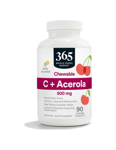 Suplemento de Vitamina C 500mg 365 Whole Foods 90 Tabletas