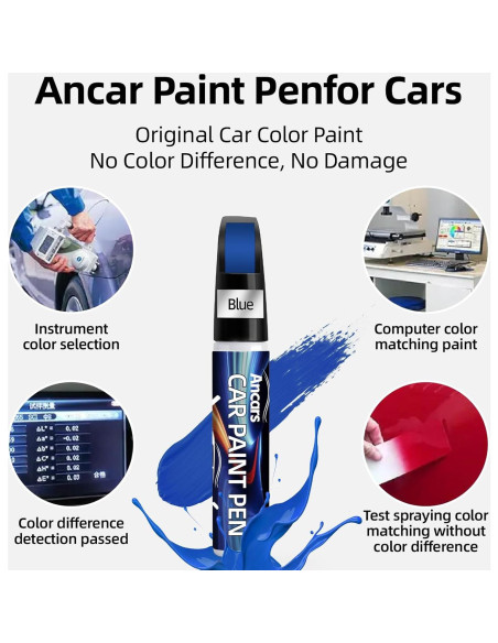 Pintura de Retoque Automotriz Ancars 11.8 ml Negra Brillante