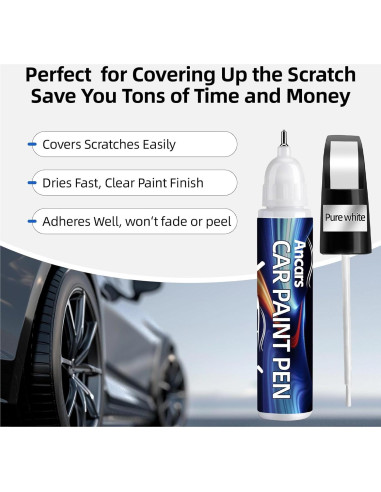 Pintura de Retoque Automotriz Ancars 11.8 ml Negra Brillante