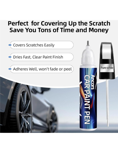 Pintura de Retoque Automotriz Ancars 11.8 ml Negra Brillante