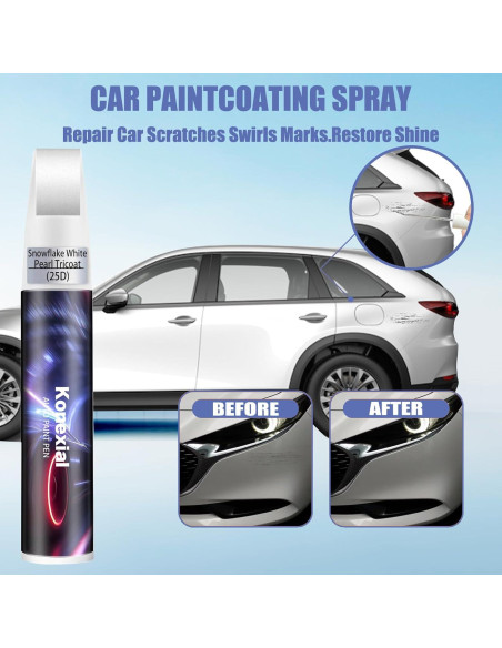Pintura de Retoque Konexial Snowflake White Pearl 12ml para Mazda