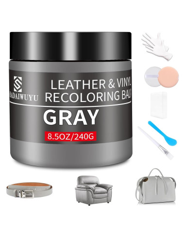 Bálsamo para Recoloración de Cuero SHADAIWUYU 240g Gris