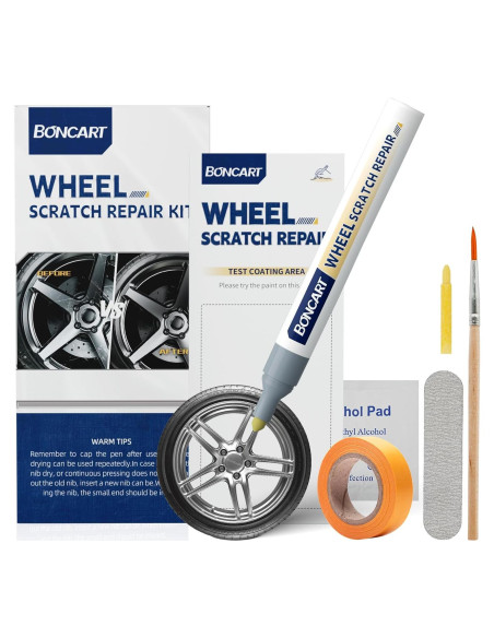 Kit de Reparación de Rayones para Ruedas Boncart Plateado