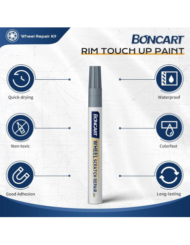 Kit de Reparación de Rayones para Ruedas Boncart Plateado