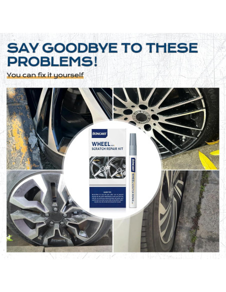 Kit de Reparación de Rayones para Ruedas Boncart Plateado