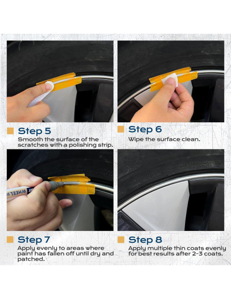 Kit de Reparación de Rayones para Ruedas Boncart Plateado