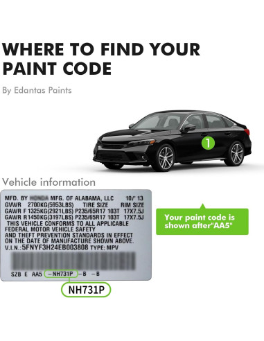 Pintura de Retoque Edantas B-588P Perla Azul para Honda