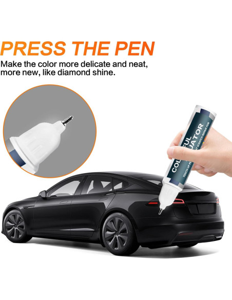 Pintura de Retoque SNSIR para Tesla Model Y/3/X/S 12 ml Negro